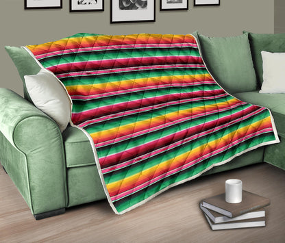 Mexican Blanket Classic Print Pattern Quilt Bedspread