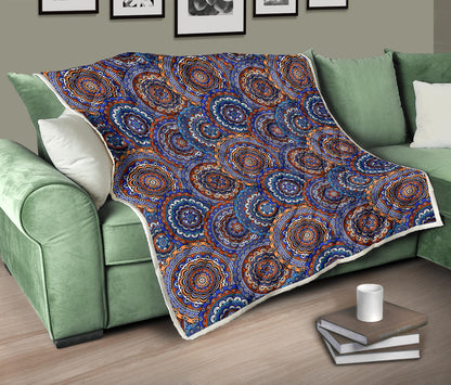 Mandala Boho Chic Design Print Quilt Bedspread