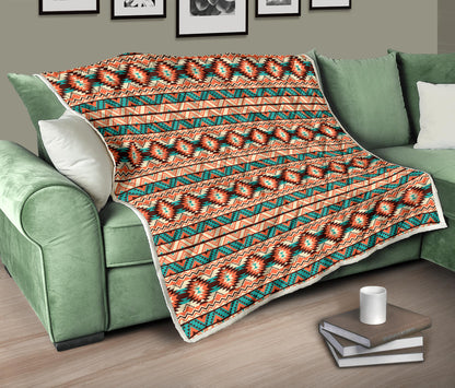 Navajo Western Style Print Pattern Quilt Bedspread