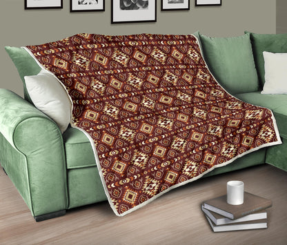Navajo Native Color Print Pattern Quilt Bedspread