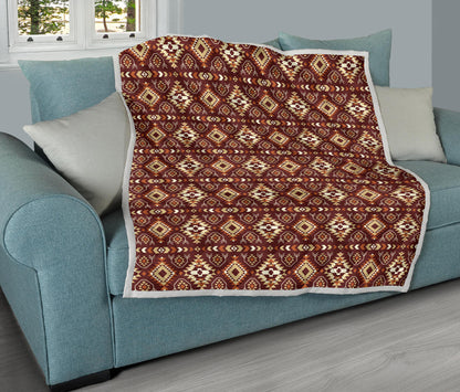 Navajo Native Color Print Pattern Quilt Bedspread