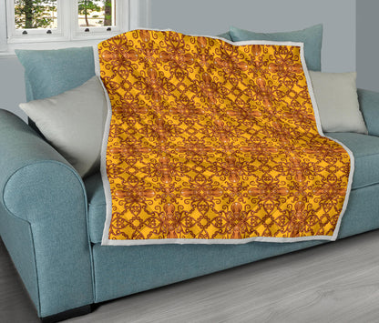 Octopus Background Design Print Quilt Bedspread