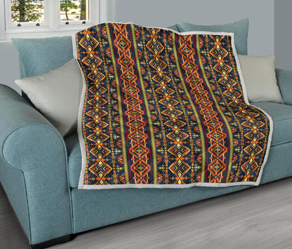 Kente Classic Design African Print Quilt Bedspread