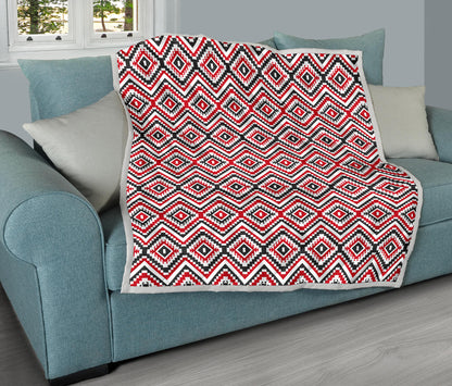 Native American Themed Tribal Print Quilt Bedspread