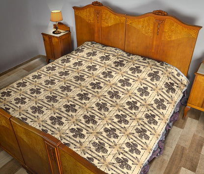 Native American Themed Design Print Quilt Bedspread
