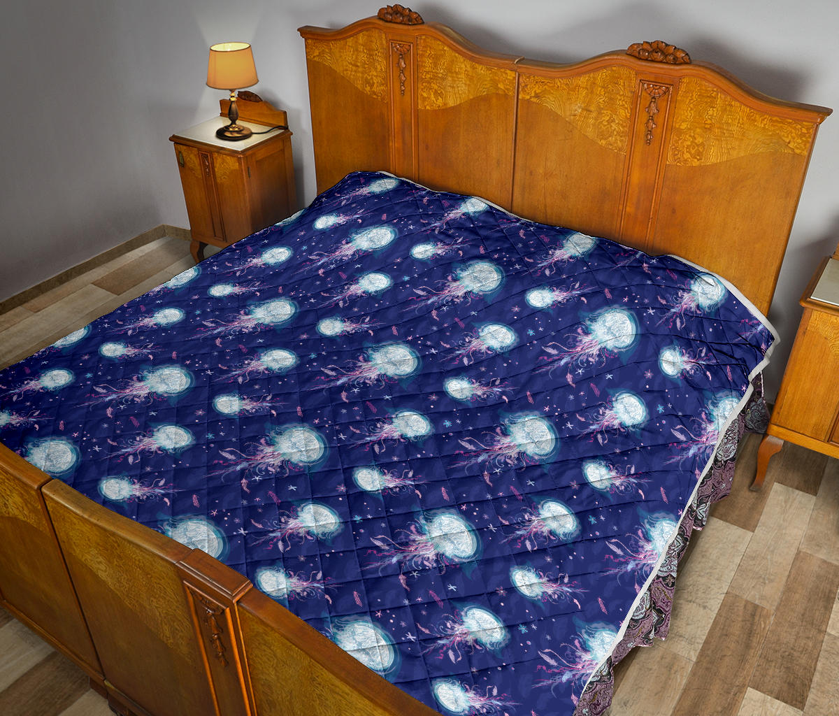 Jellyfish Cute Design Quilt Bedspread