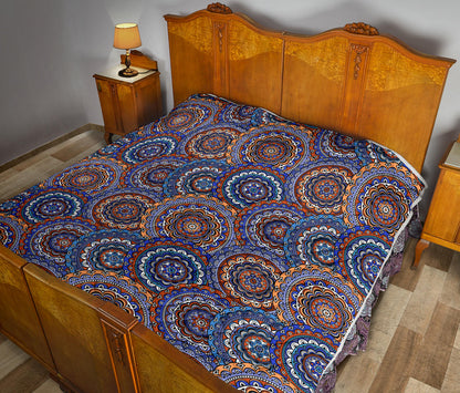 Mandala Boho Chic Design Print Quilt Bedspread