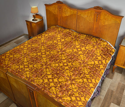 Octopus Background Design Print Quilt Bedspread