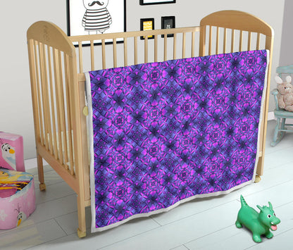 kaleidoscope Pattern Print Design Quilt Bedspread