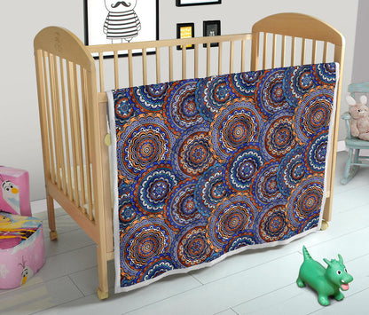 Mandala Boho Chic Design Print Quilt Bedspread
