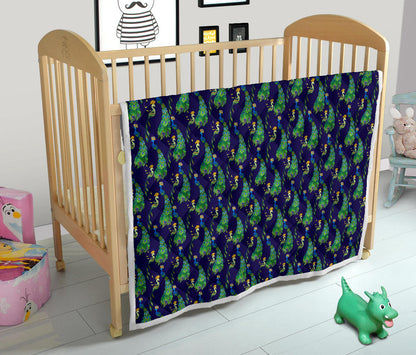Peacock Art Design Print Quilt Bedspread