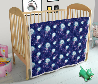 Jellyfish Cute Design Quilt Bedspread