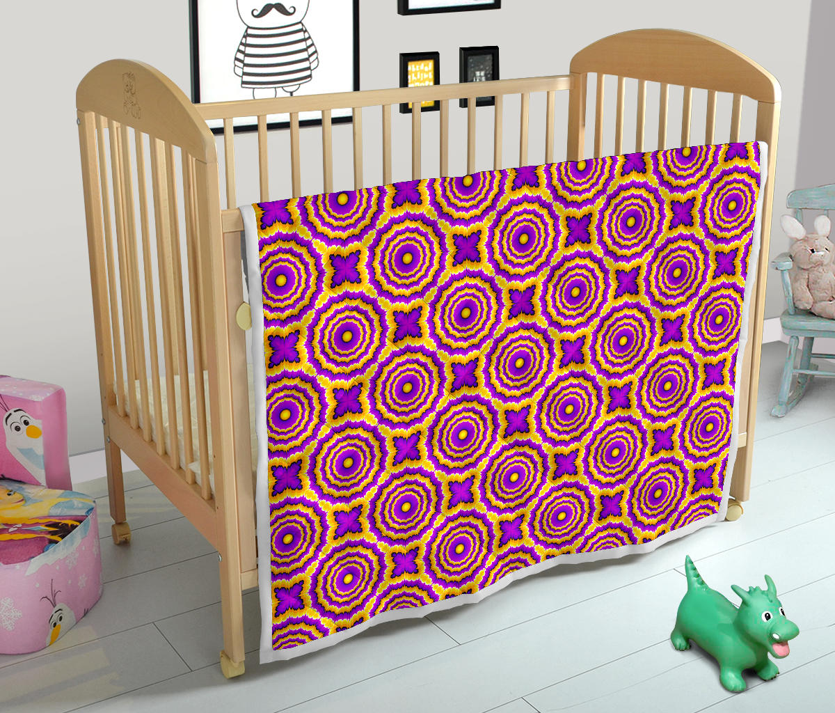 Optical illusion Expansion Quilt Bedspread