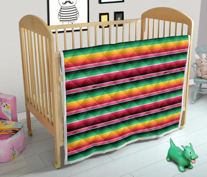 Mexican Blanket Classic Print Pattern Quilt Bedspread