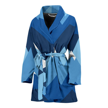 Mountain Pattern Print Design 04 Women Bathrobe