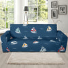 Sailing Ships Pattern Print Design A02 Sofa Slipcover