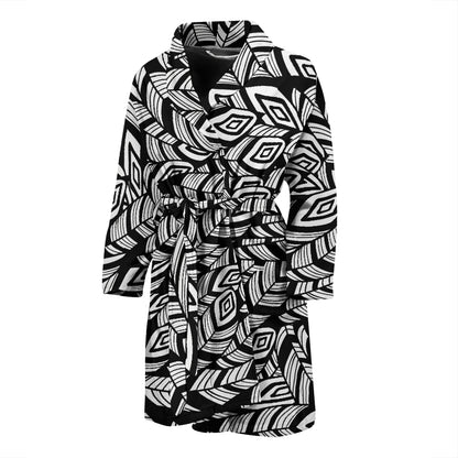 Tribal Pattern Print Design LKS302 Men Bathrobe