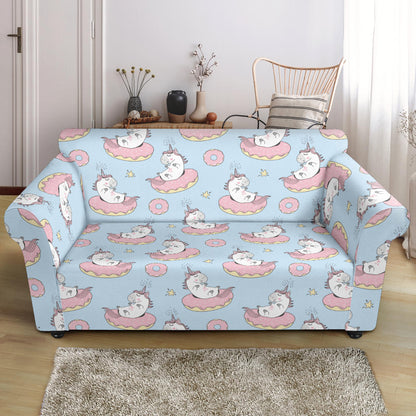 Unicorn Print Design LKS303 Loveseat Couch Slipcover