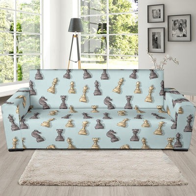 Chess Pattern Print Design 02 Sofa Slipcover