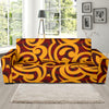 Maori Pattern Print Design 02 Sofa Slipcover