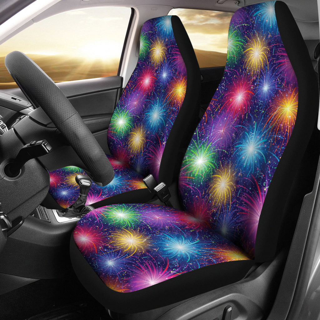 Firework Colorful Print Design LKS301 Car Seat Covers