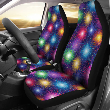Firework Colorful Print Design LKS301 Car Seat Covers