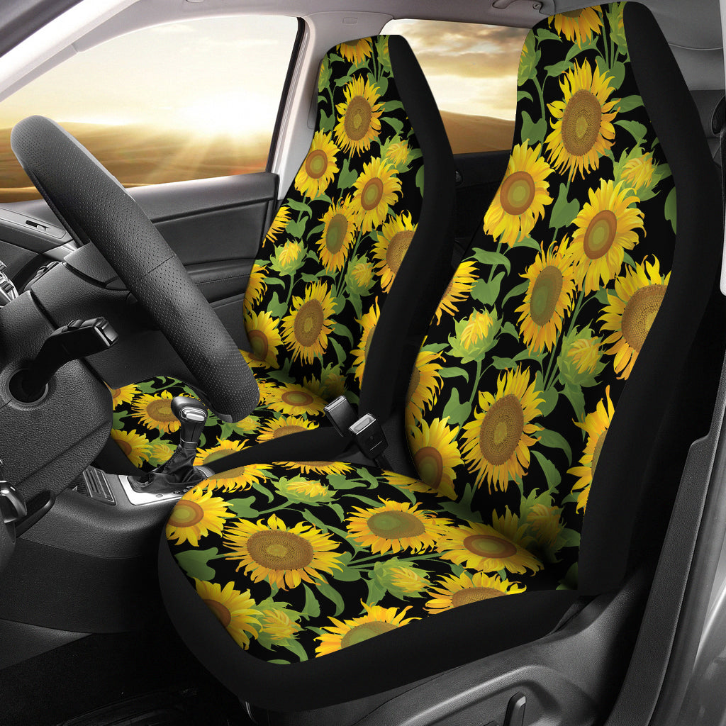 Sunflower Print Design LKS302 Car Seat Covers