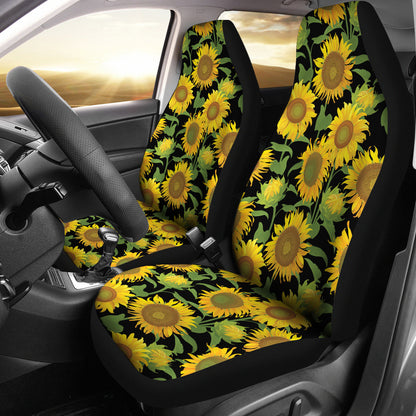 Sunflower Print Design LKS302 Car Seat Covers