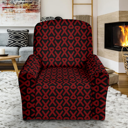 Multiple myeloma Pattern Print Design A01 Recliner Slipcover with Pocket