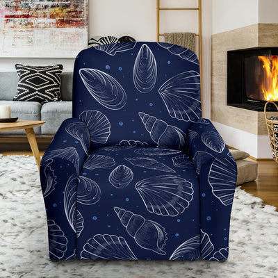 Seashell Print Design LKS3011 Recliner Slipcover