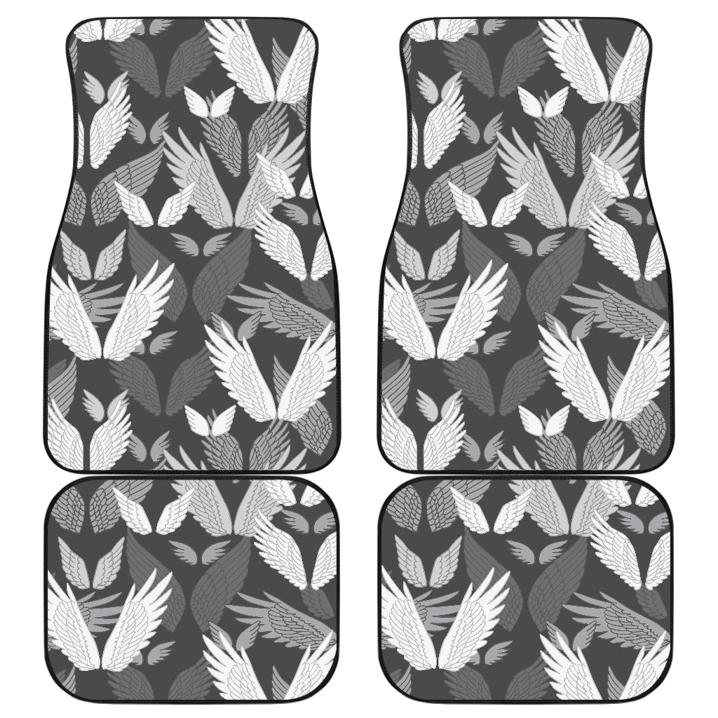 Angel Wings Pattern Design Themed Print Car Floor Mats Front Back