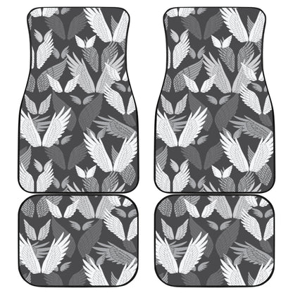Angel Wings Pattern Design Themed Print Car Floor Mats Front Back