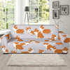 Pembroke Welsh Corgis Pattern Print Design A04 Sofa Slipcover