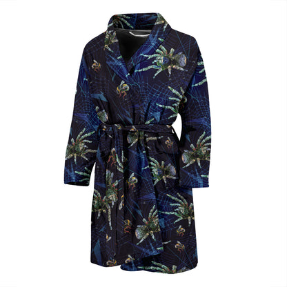 Tarantula Print Design LKS401 Men Bathrobe