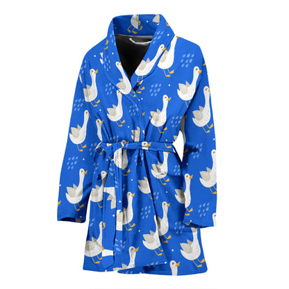 Goose Print Design LKS402 Women Bathrobe