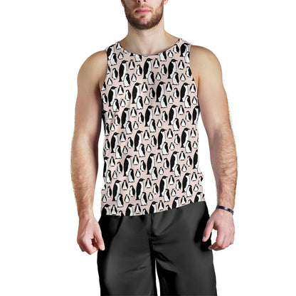 Penguin Themed Men Tank Top