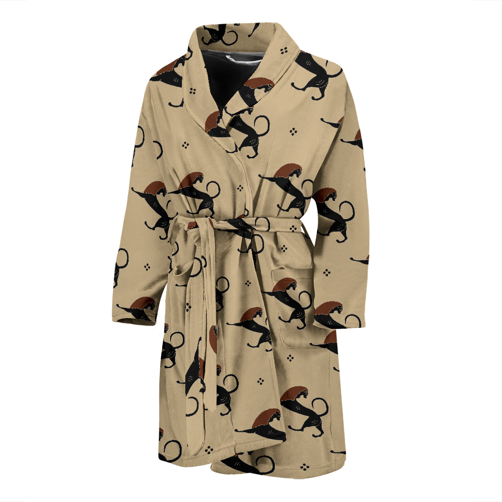 Ancient Greek Print Design LKS3011 Men Bathrobe
