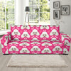 Poodle Pattern Print Design A04 Sofa Slipcover