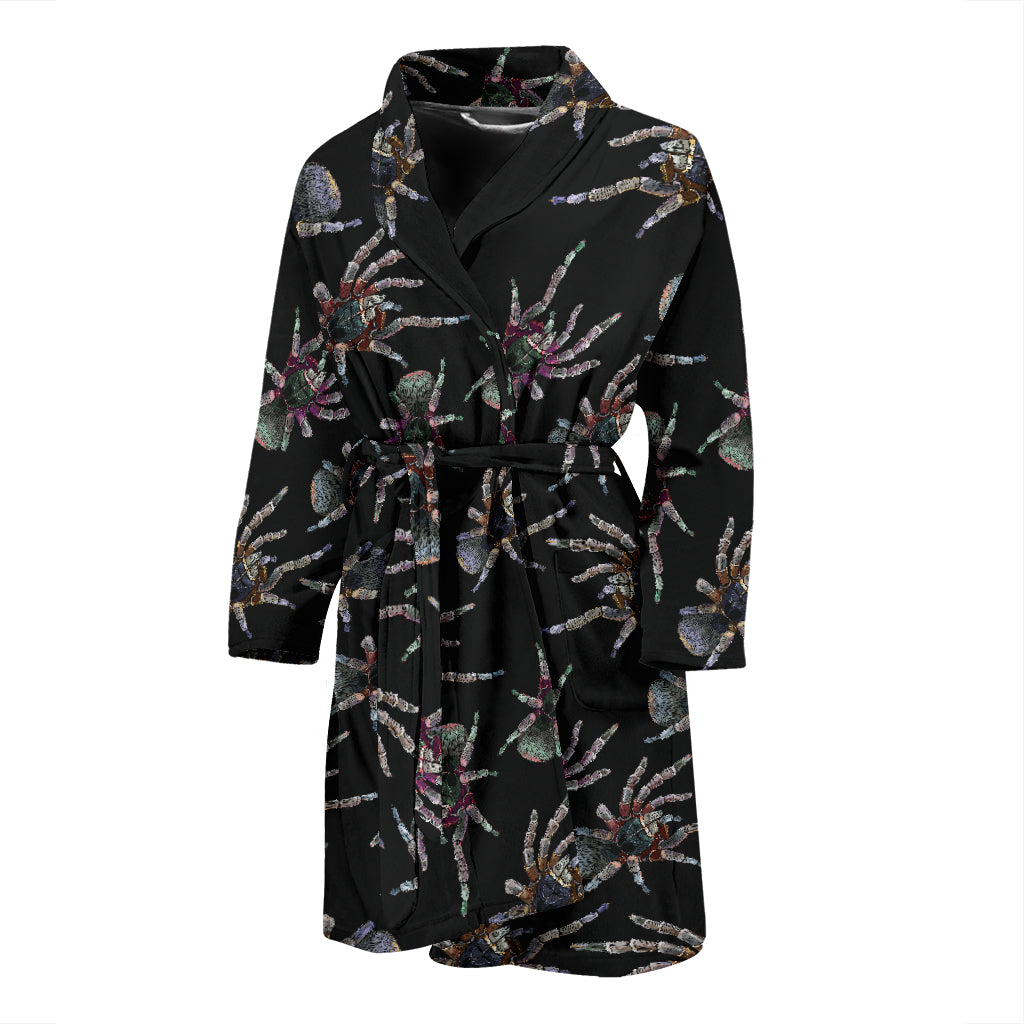 Tarantula Print Design LKS402 Men Bathrobe