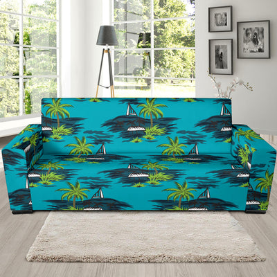 Pacific island Pattern Print Design A01 Sofa Slipcover