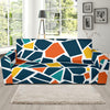 Mosaic Pattern Print Design 02 Sofa Slipcover