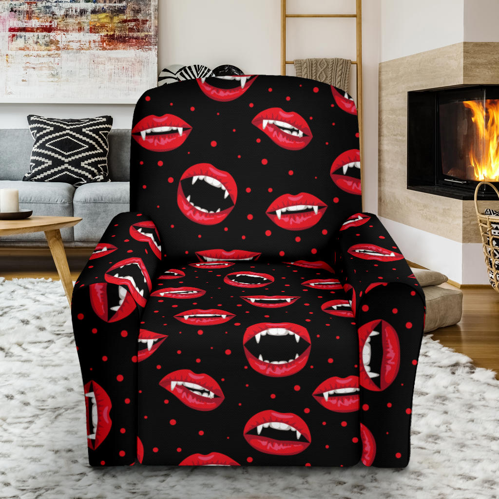 Halloween Pattern Print Design 01 Recliner Slipcover with Pocket