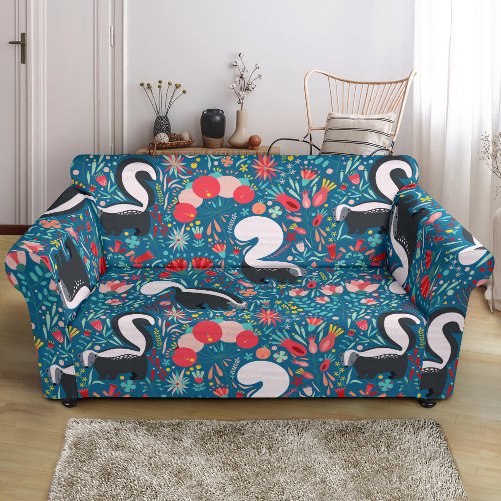 Skunk Print Design LKS302 Loveseat Couch Slipcover