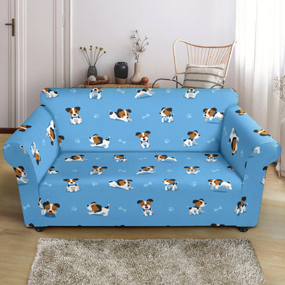 Russell Terriers Print Design LKS3010 Loveseat Couch Slipcover