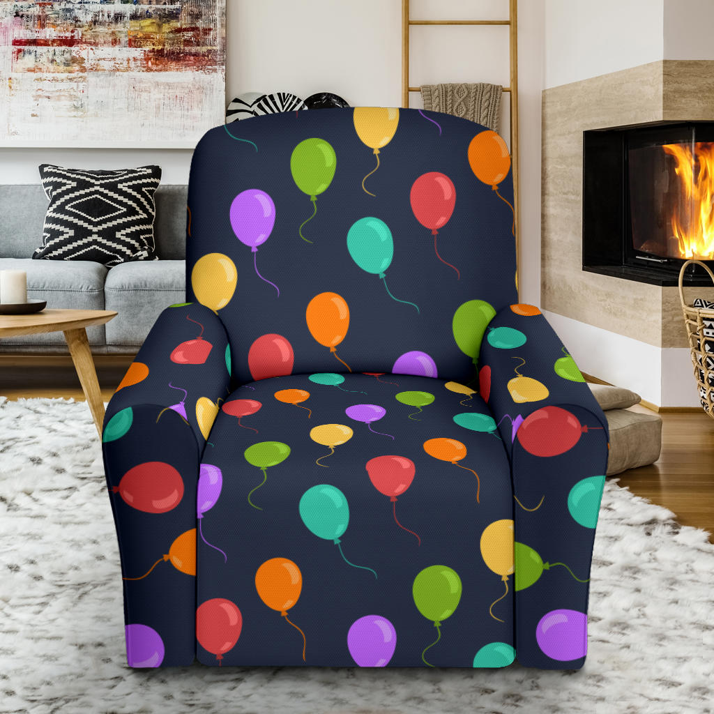 Ballon Colorful Pattern Print Design 03 Recliner Slipcover with Pocket