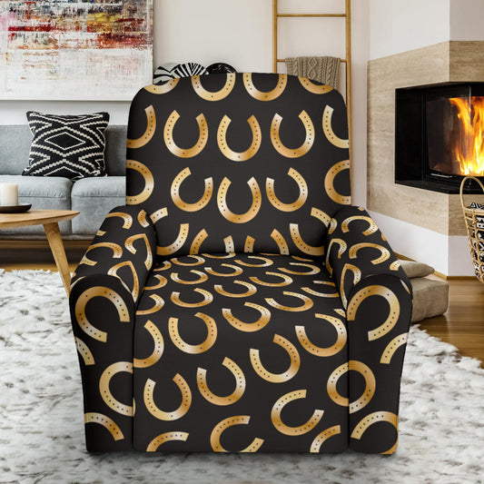 Horseshoe Print Design LKS304 Recliner Slipcover with Pocket