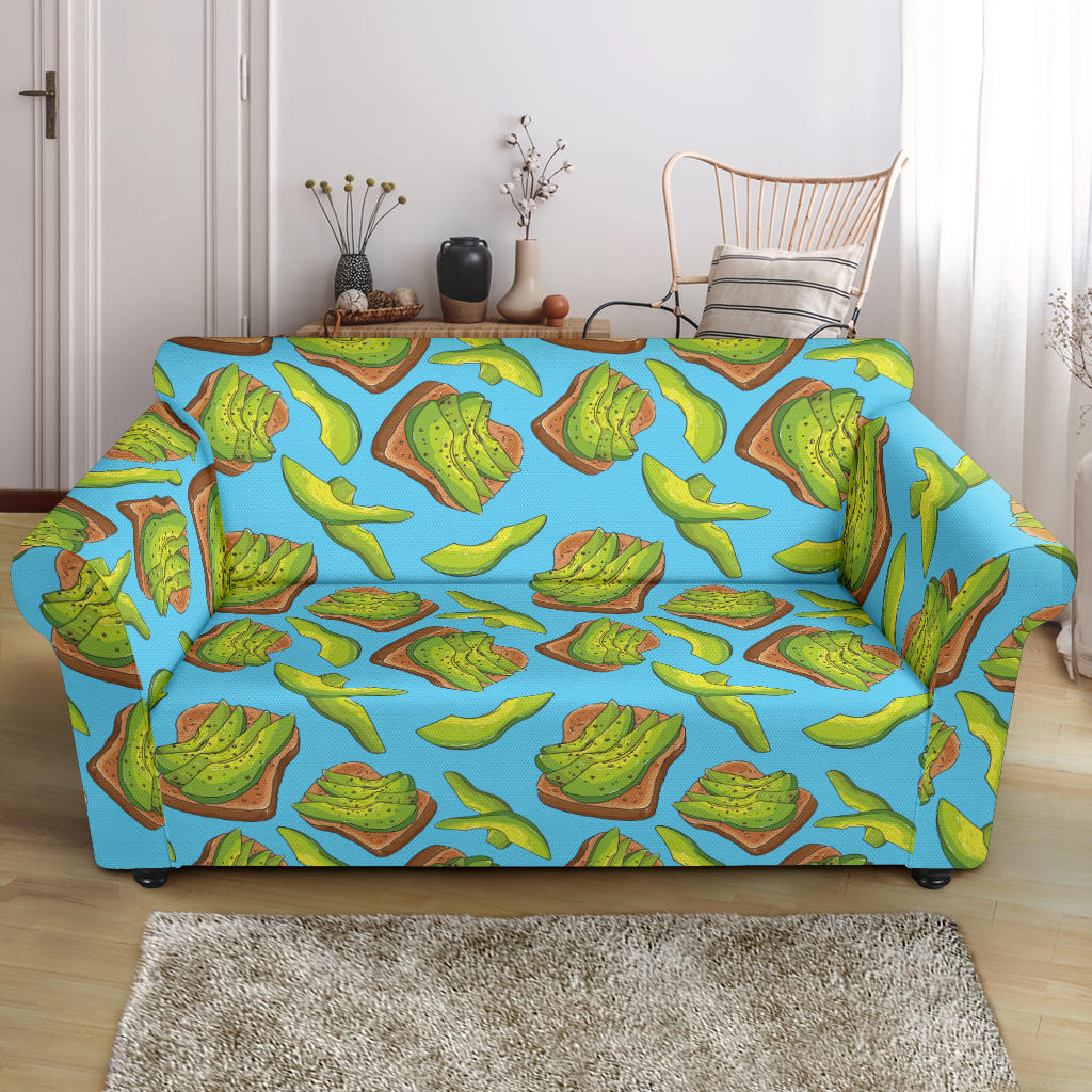 Sandwich Avocado Print Design LKS306 Loveseat Couch Slipcover