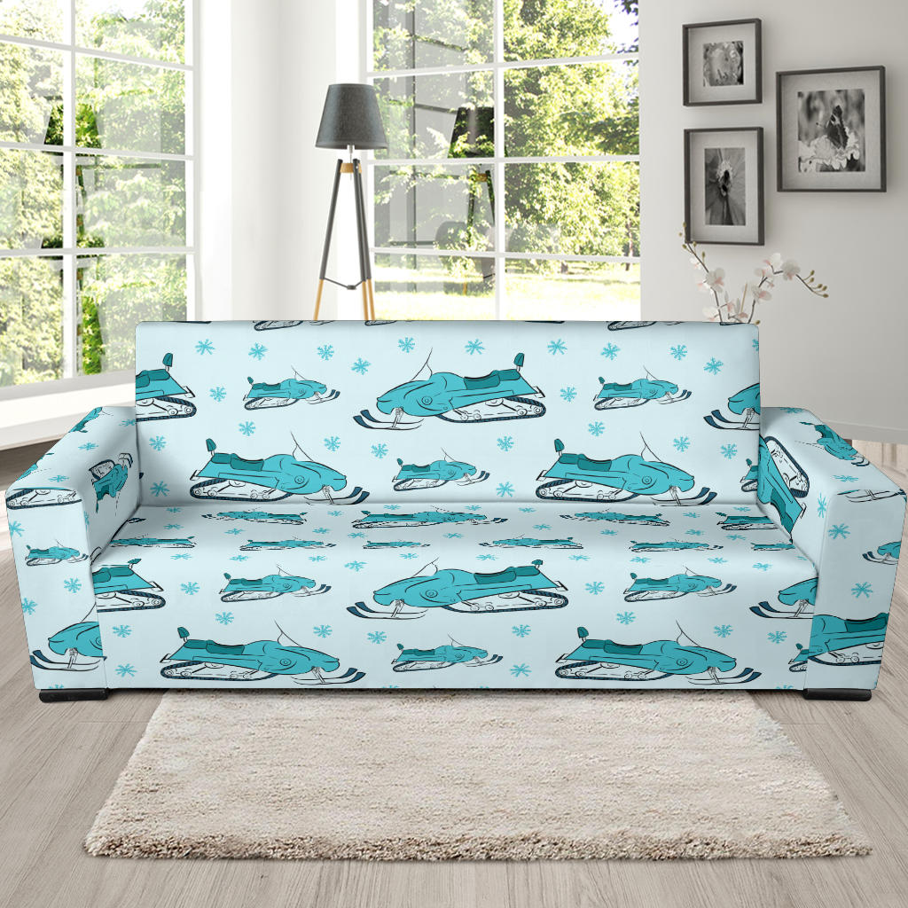 Snowmobile Print Design LKS301 Sofa Slipcover