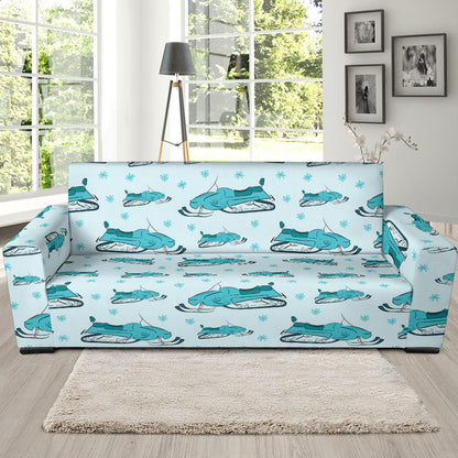 Snowmobile Print Design LKS301 Sofa Slipcover