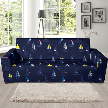 Sailboat Print Design LKS305 Sofa Slipcover